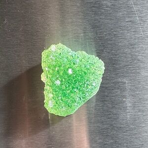 Vibrant Green Crystal Rock magnet